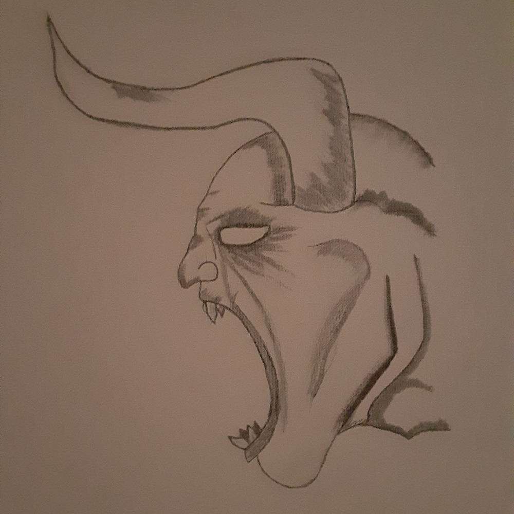 "Demon" drawing